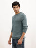 Jacquard Regular Fit Knitted Sweater | Blue