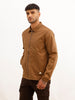 Solid Regular Fit Zipper Jacket | Black