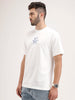 Oversized Back Printed T-Shirt | Off White