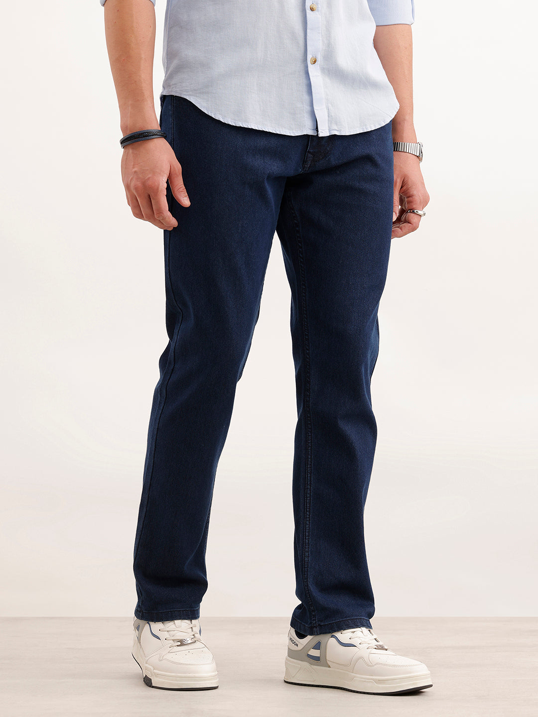 Classic Straight Fit Denim Jeans  | Dark Blue
