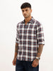 Classic Regular Fit Checkered Shirt | Wine