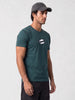 Slim Fit Placement Printed T-Shirt | Dark Green