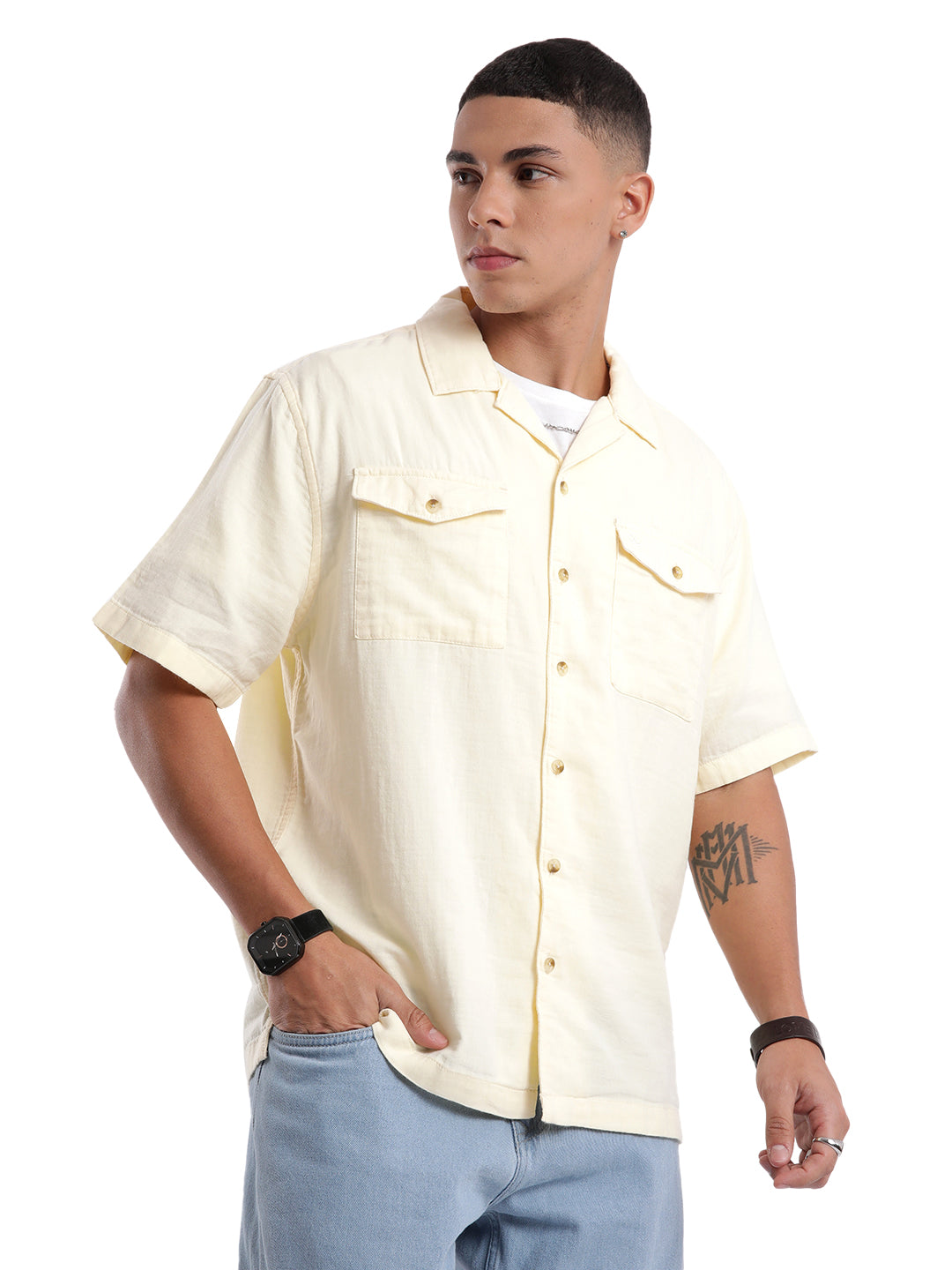 Yellow Daze Resort Collar Shirt