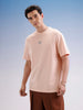 Oversized Back Printed T-Shirt  | Peach