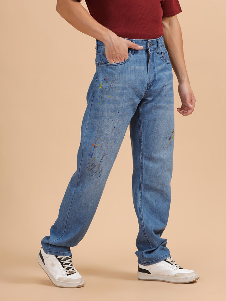 Heavy Fade Anti Fit Jeans | Light Blue