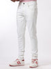 White Tapered Slim Fit Jeans