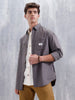 Men's Oversized Double Pocket Casual Shirt | Grey