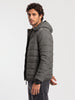 Regular Fit Puffer Hooded Jacket | Green