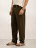 Solid Loose Fit Trouser | Olive