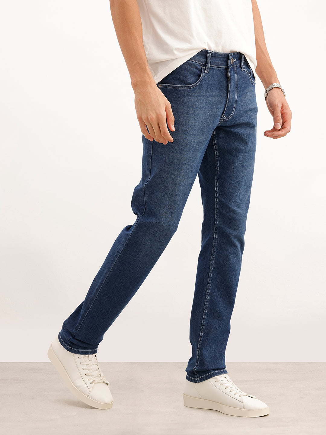 Faded Slim Fit Denim Jeans | Blue | WWJN2302AZ