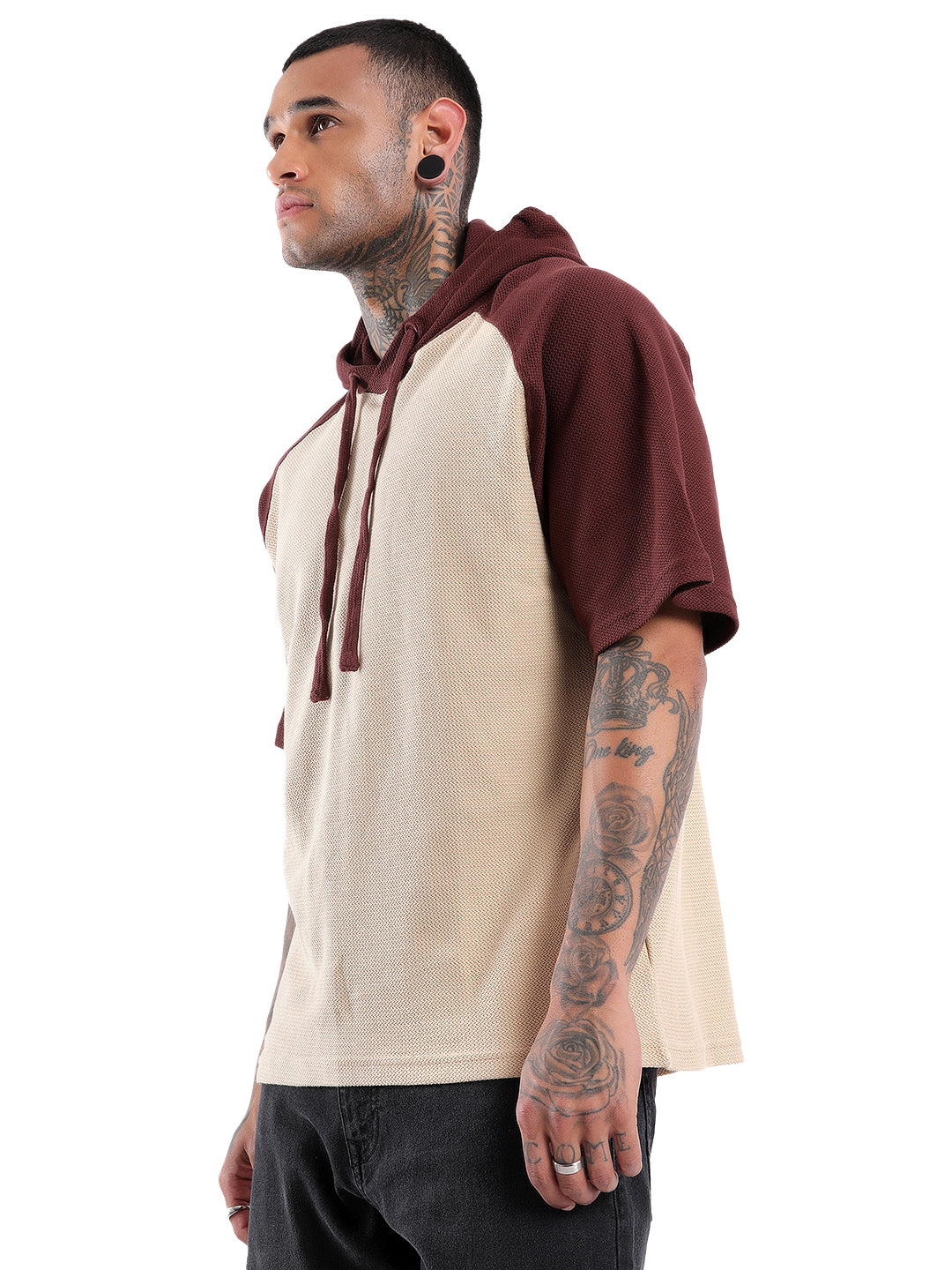 Two Tone Hooded T-Shirt