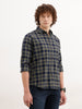 Slim Fit Checkered Shirt | Green