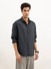 Solid Oversized Full Sleeve Shirt | Blue