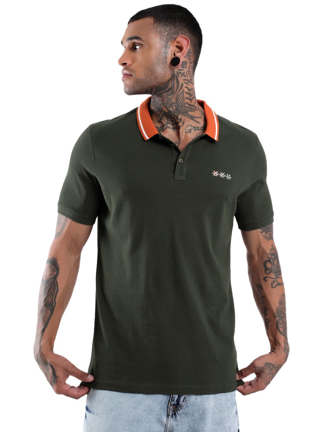 Olive Logo Play Polo T-Shirt