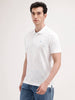 Slim Fit AOP Polo T-Shirt | White