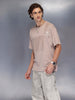 Men’s Soft Panelled Street Tee | Brown