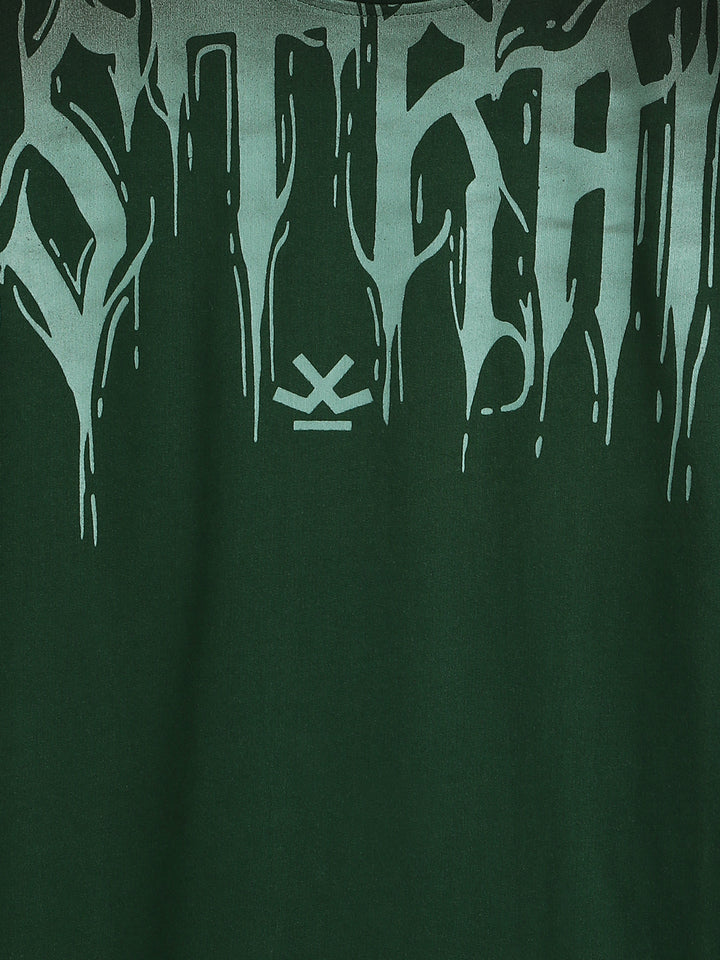 Pigment Spray Ombre T-Shirt | Olive