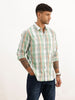 Regular Fit Checkered Full Sleeve Shirt | Green