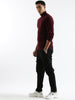 Deep Maroon Turtleneck Sweater