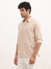 Solid Slim Fit Full Sleeve Shirt | Beige