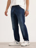 Relaxed Fit Faded Denim Jeans | Blue