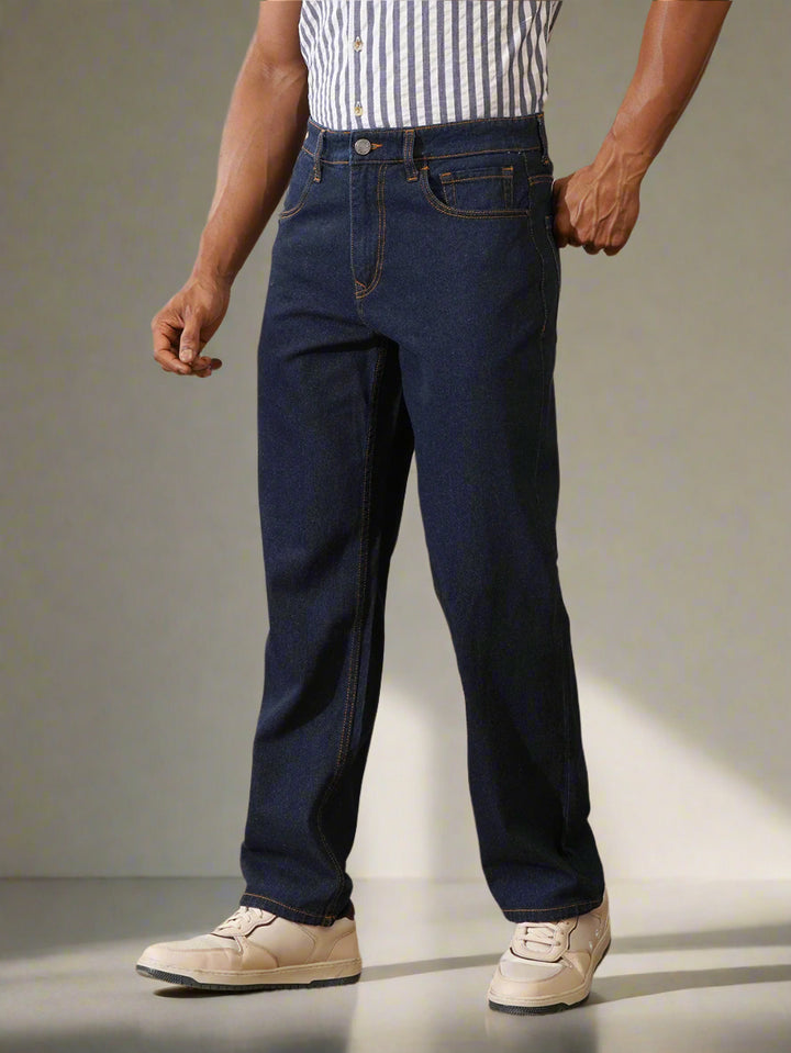 Casual Anti Fit Jeans | Dark Blue