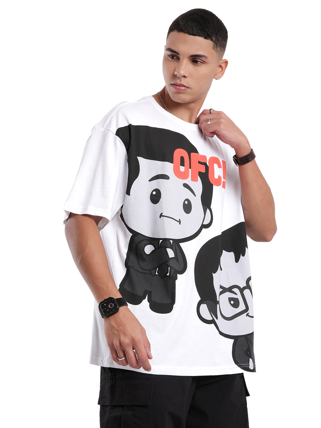 The Office - White OFC Printed T-Shirt