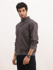 Solid Regular Fit Zipper Jacket | Grey