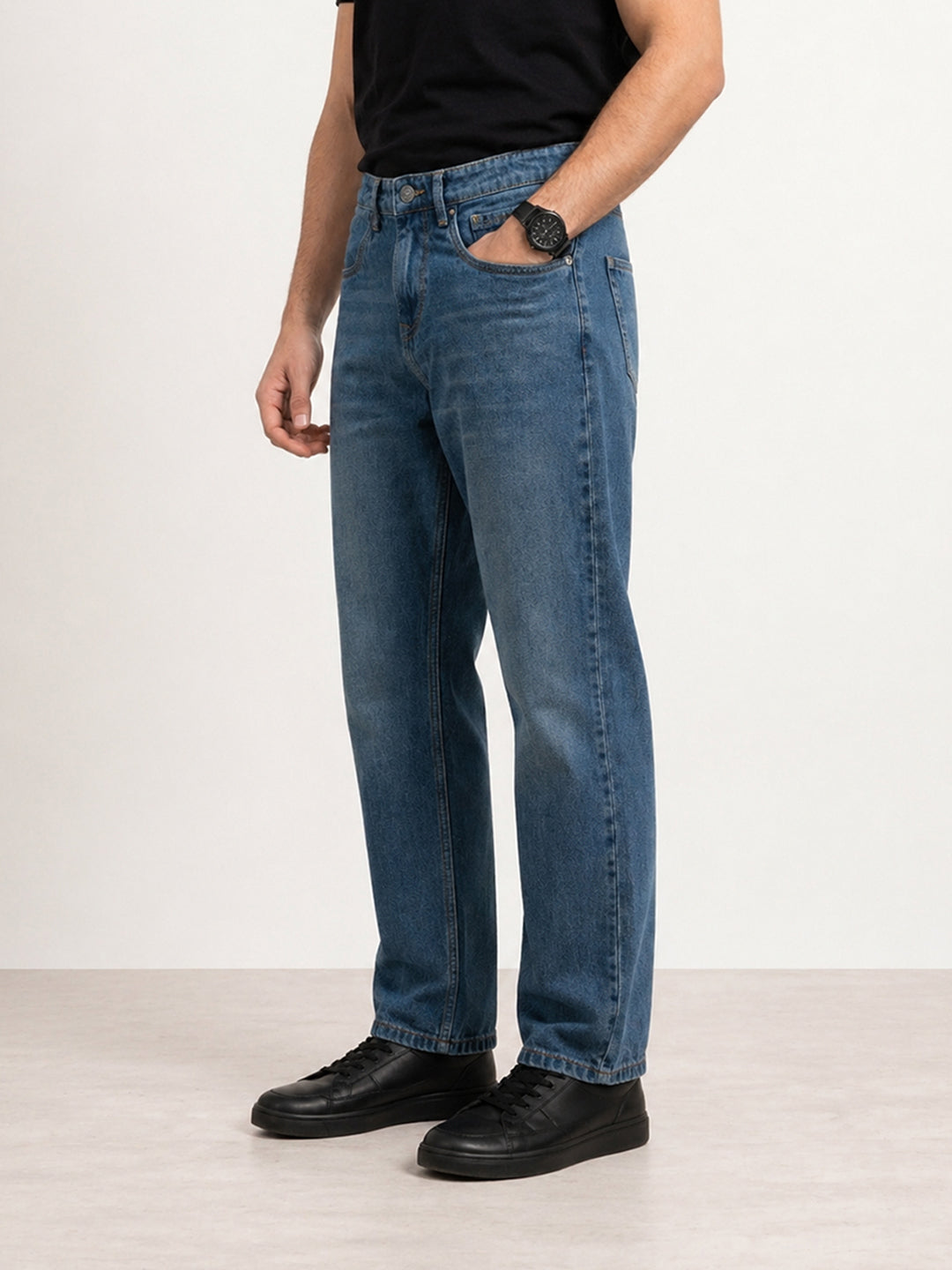 Loose Fit Denim Jeans | Blue