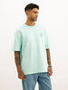 Oversized Back Printed T-Shirt | Light Green