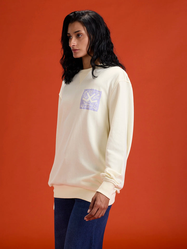 Looper Terry Comfort Fit T-Shirt With V-Insert Neck & Logo Branding | Yellow