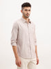 Slim Fit Striped Shirt | Brown
