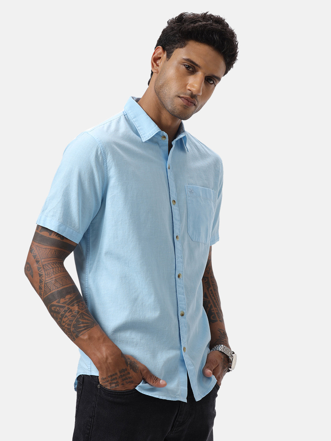 Blue Vogue Half Sleeve Shirt