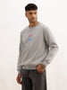 Classic Comfort Fit Printed Sweatshirt | Grey