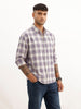 Comfort Fit Checkered Full Sleeve Shirt | Blue