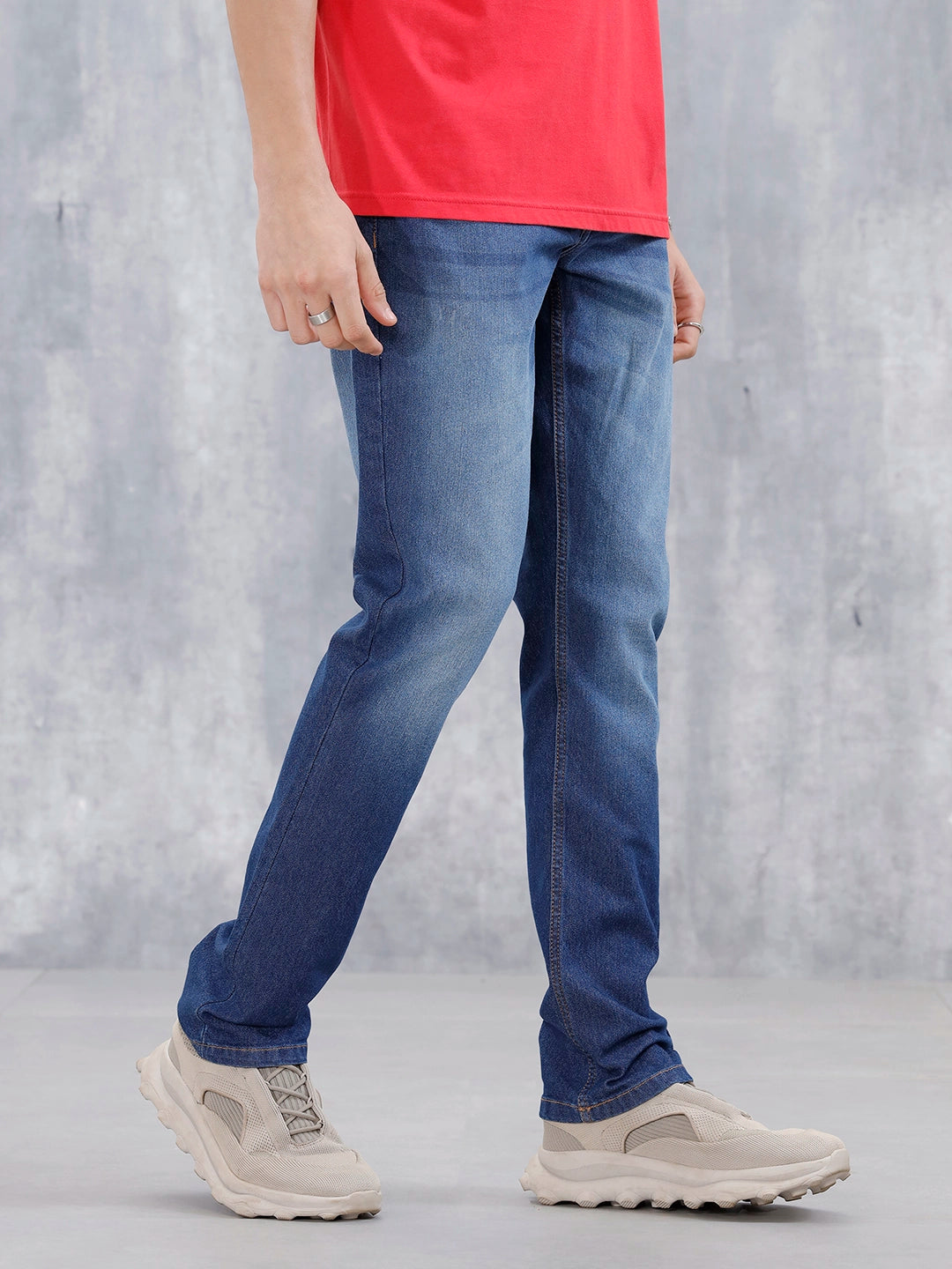 Men's Casual Regualar Fit Jeans | Dark Blue