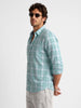 Checkered Full Sleeve Shirt | Light Green
