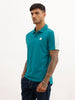 Classic Contrast Sleeves Polo T-Shirt | Teal | WWTS226F