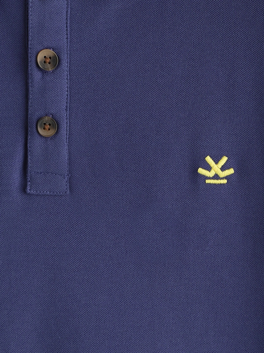 Cotton Blend Polo T-Shirt | Purple