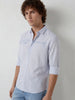 Comfort Fit Placement Printed Shirt | White