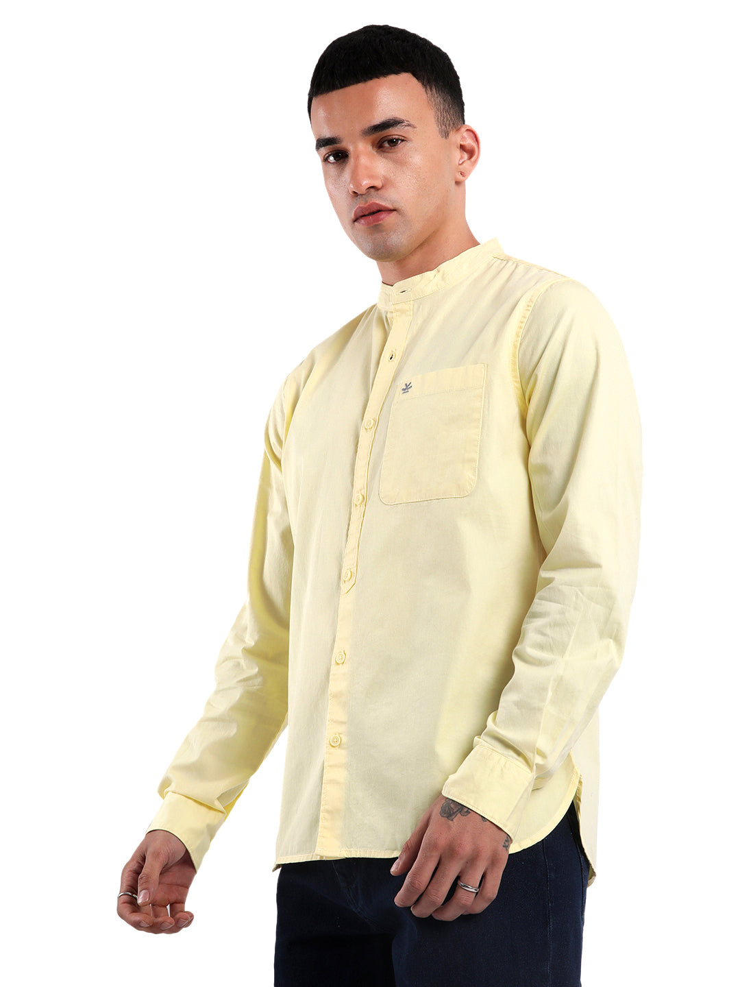 Yellow Sunshine Mandarin Shirt