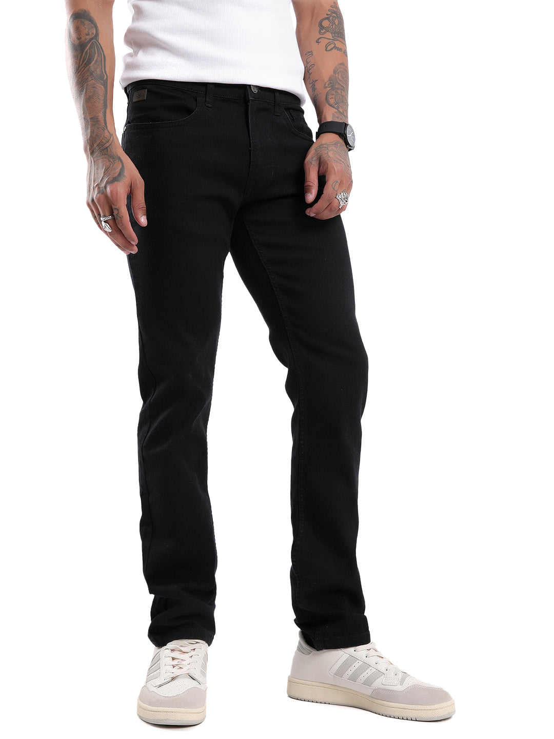 Black Casual Standout Jeans