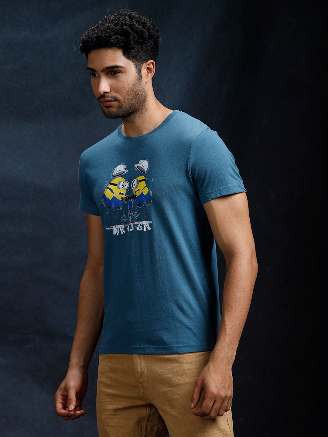 Minions Chest Printed T-Shirt