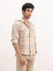 Classic Regular Fit Hooded Shacket | Beige