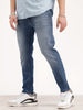 Faded Skinny Crop Denim | Blue