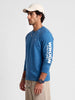 Classic Placement Printed Sweatshirt | Blue