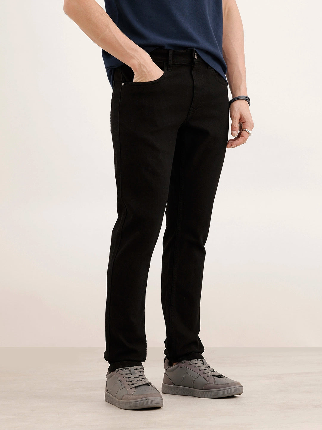 Classic Slim Fit Denim Jeans | Black