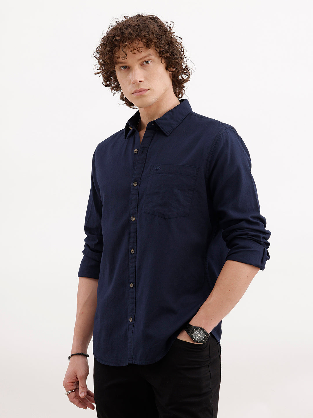Classic Regular Fit Shirt | Dark Blue