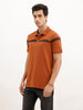 Slim Fit Tie-Dye Polo T-Shirt | Rust
