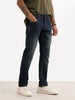 Slim Fit Faded Denim Jeans | Blue